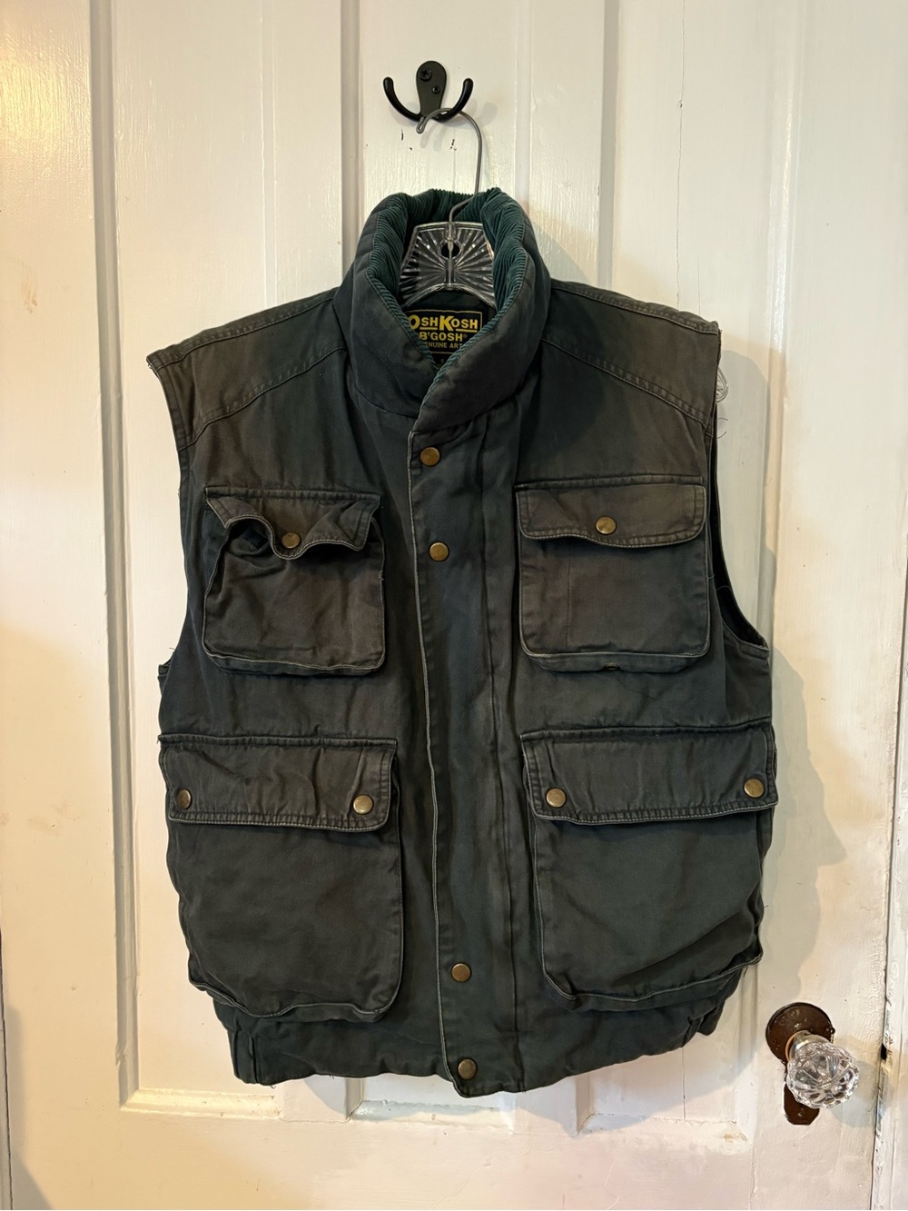 OshKosh B'gosh Men's Dark Green Field Utility Vest